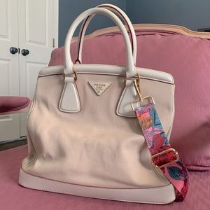 Authentic Prada canvas handbag